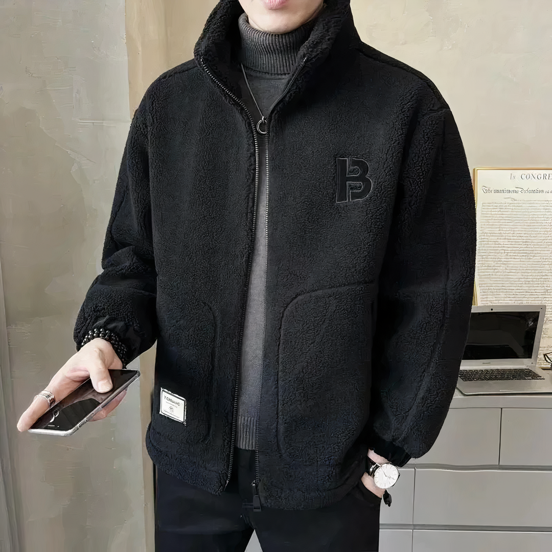 Levoire | Veste en polaire avec Confort Optimal et Design Tendance pour Hiver Noir