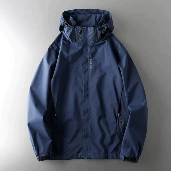 Levoire | Veste Imperméable À Manches Longues Avec Zip Et Poches Émeraude