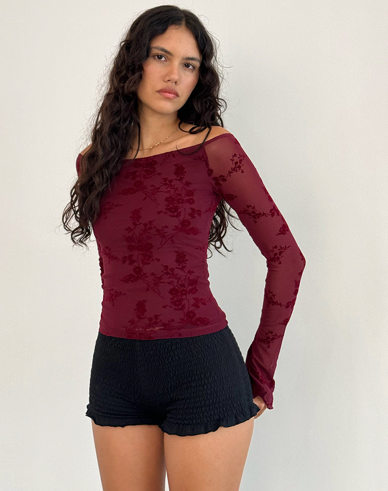 Levoire | Élégant Top En Maille Off Shoulder