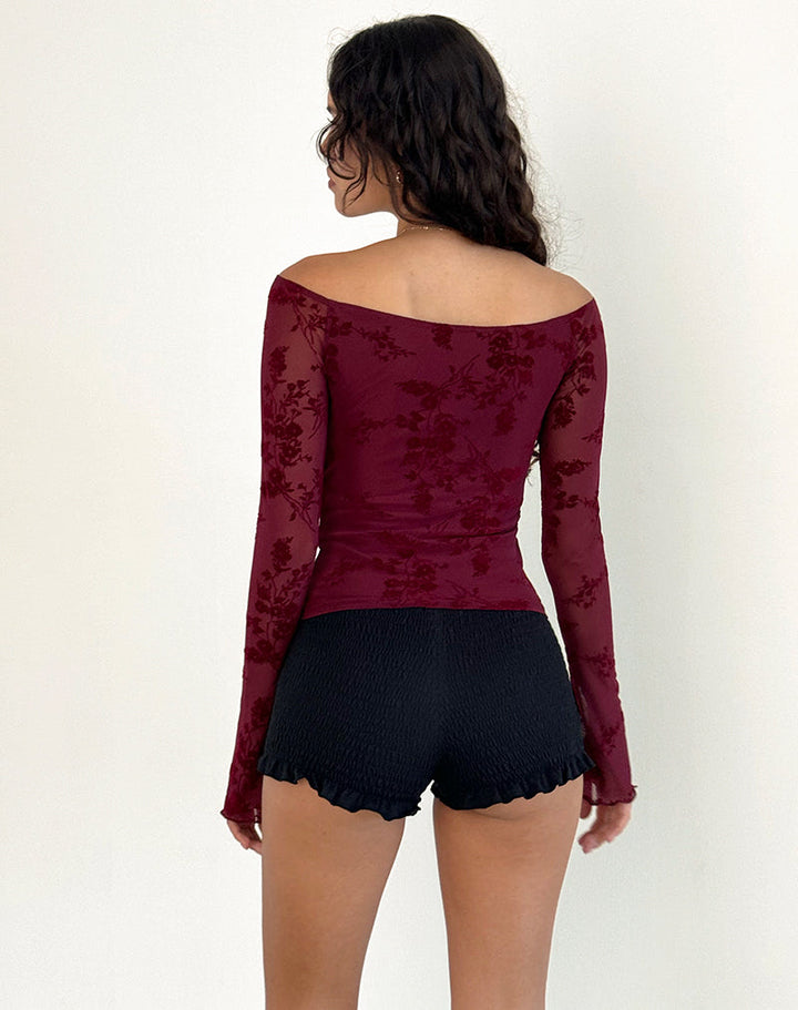 Levoire | Élégant Top En Maille Off Shoulder