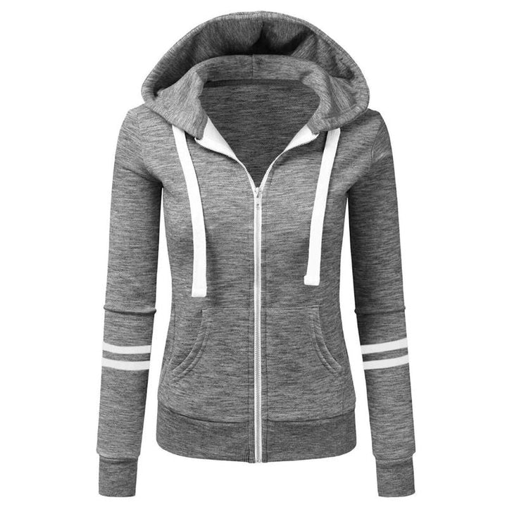 Levoire | Sweat à capuche avec fermeture éclair et poches latérales Gris
