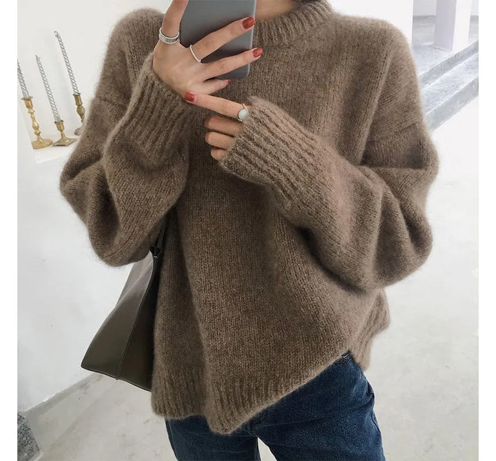 Levoire | Pull Ajusté Avec Sensation Cachemire Pour Femmes Braun