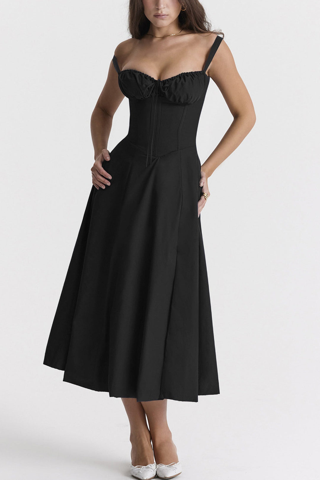 Levoire | Robe élégante manches longues Noir