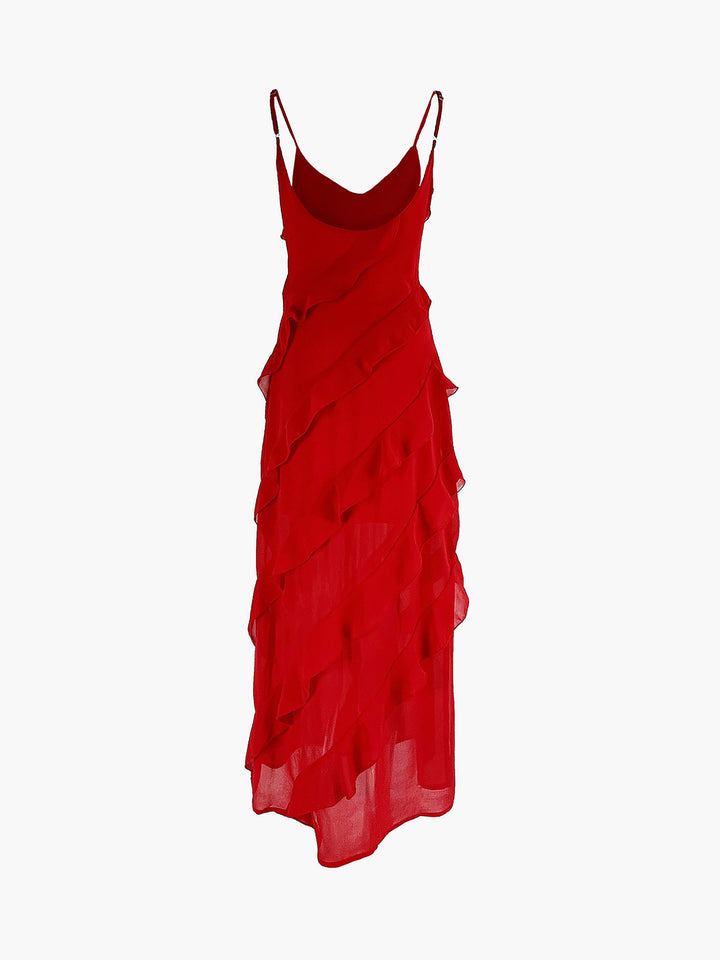 Levoire | Robe Longue Élégante Avec Volants