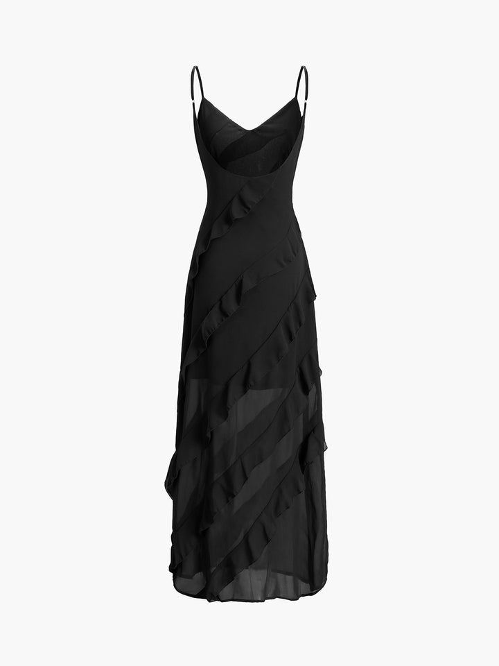 Levoire | Robe Longue Élégante Avec Volants