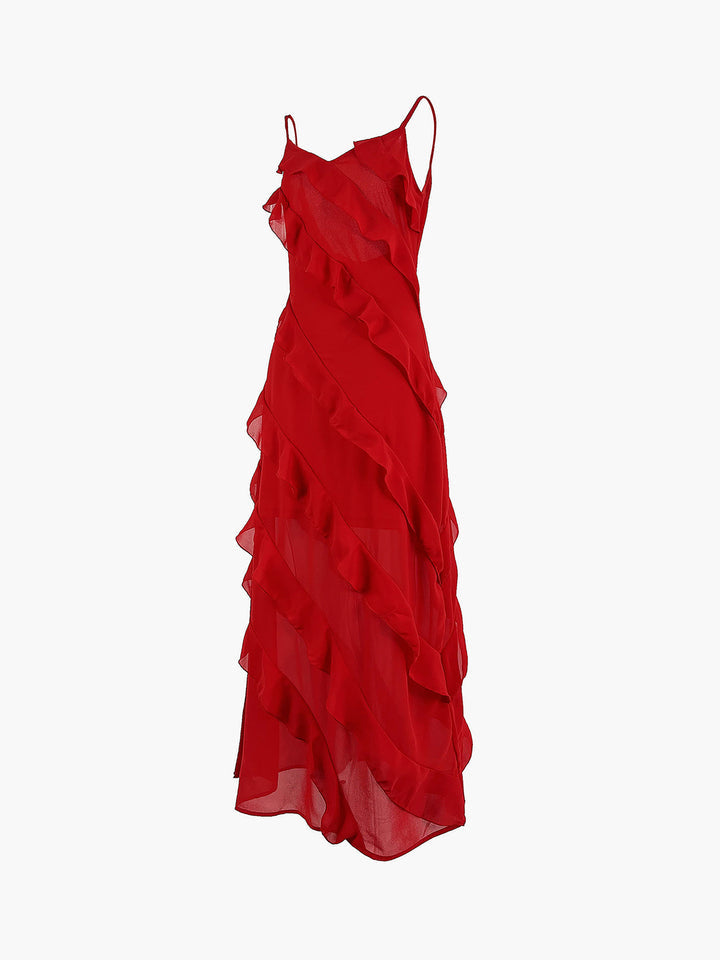Levoire | Robe Longue Élégante Avec Volants