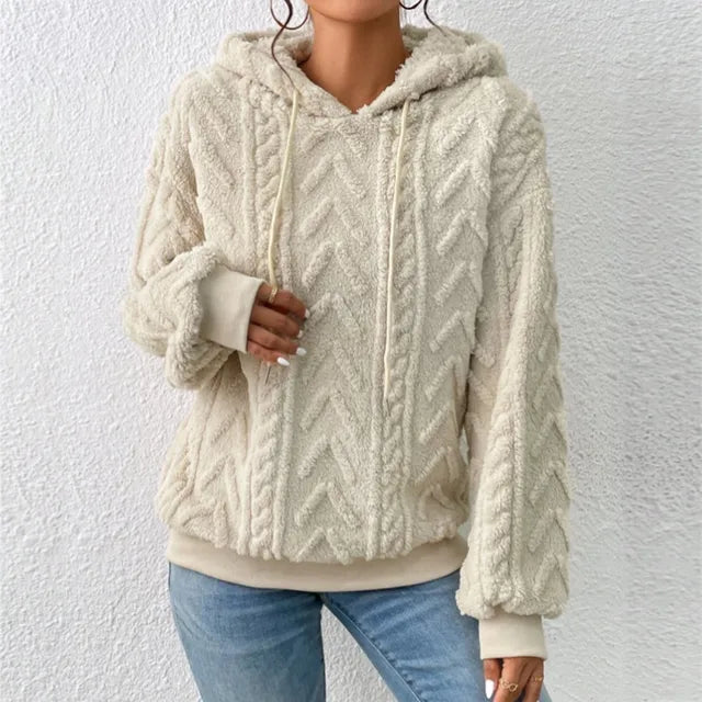 Levoire | Pull à capuche confortable Beige