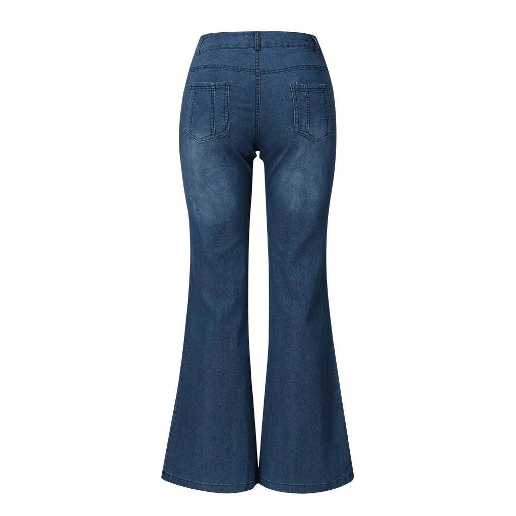 Levoire | Jeans Évasés Pour Femmes Brodés