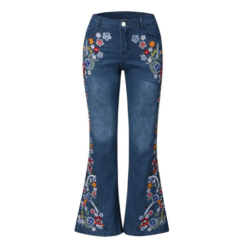 Levoire | Jeans Évasés Pour Femmes Brodés