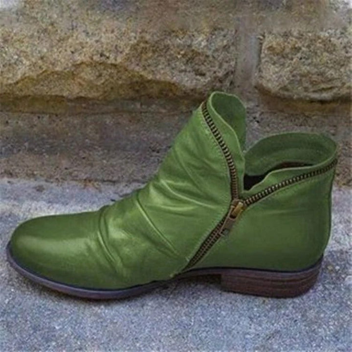 Levoire | Bottes Élégantes À Fermeture Éclair Pour Femmes Vert