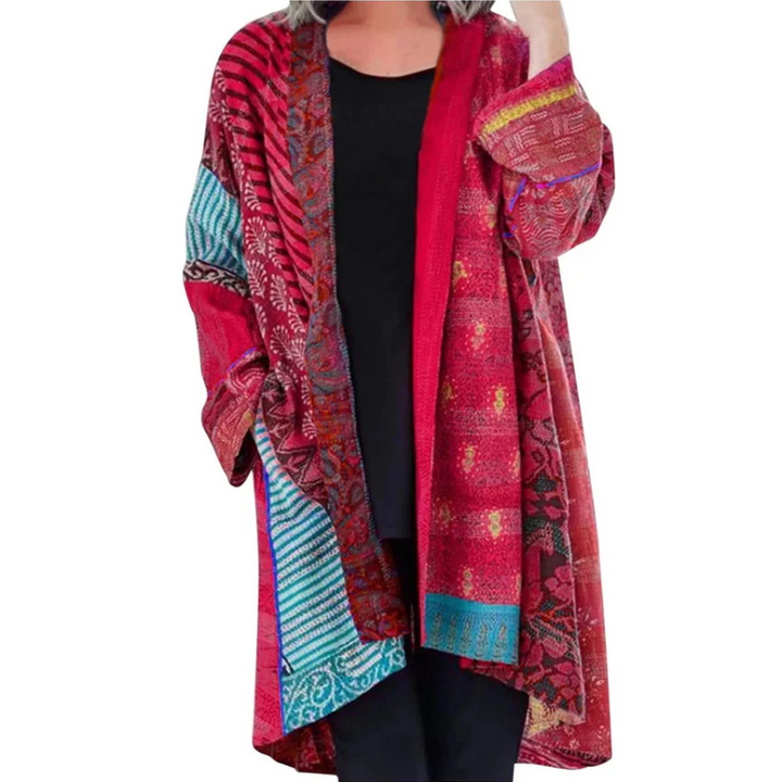 Levoire | Veste Couleurs Vives Ouverte Front Plus Size Veste Vêtements Féminins Rosa