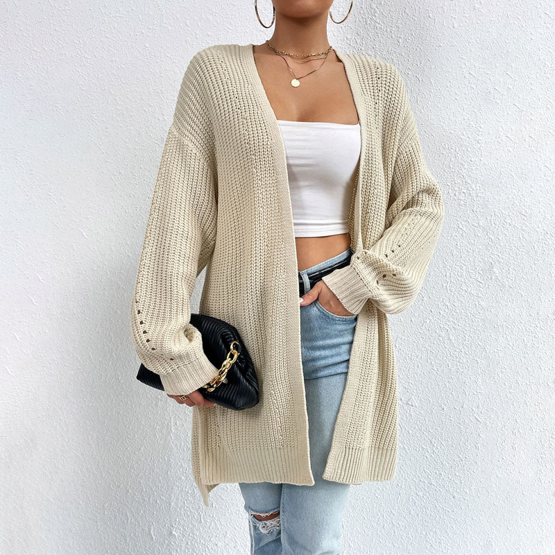 Levoire | Gilet Ouvert Devant Coton Gilet Tricoté Femme