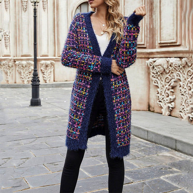 Levoire | Ouverte Devant Gilet En Maille Chaud Femme