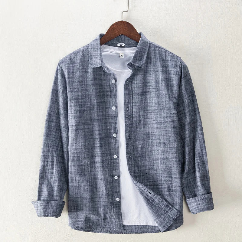 Levoire | Chemise Pour Hommes À Manches Longues Confortable Elegant