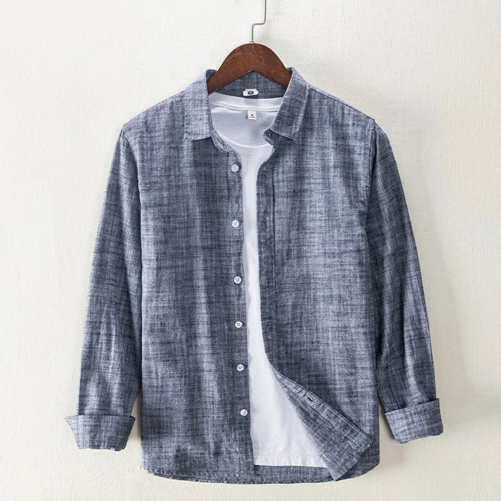 Levoire | Chemise Pour Hommes À Manches Longues Confortable Elegant Gris foncé