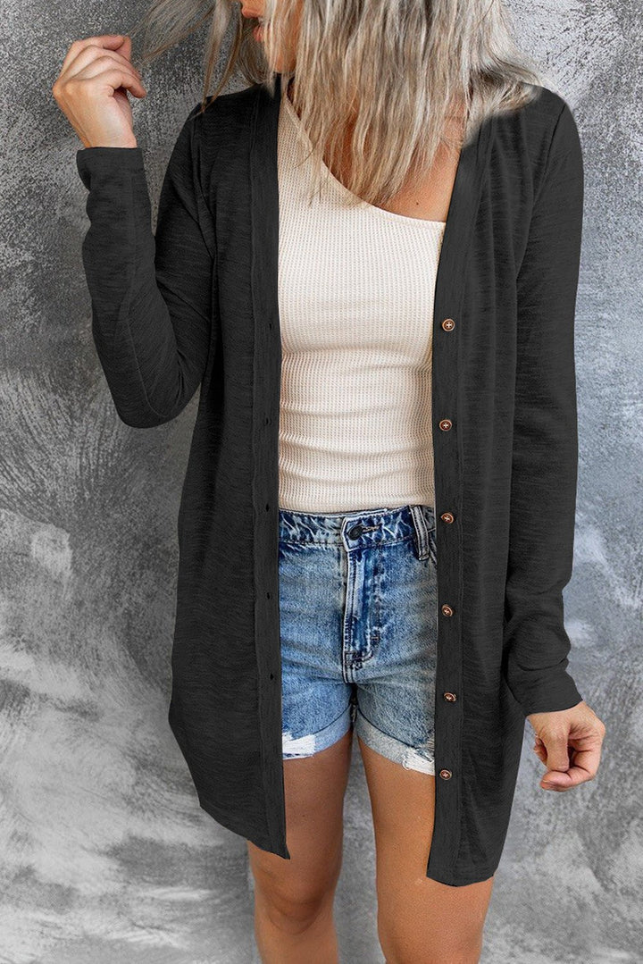 Levoire | Manteau Tricot Plus Long Et Plus Doux Pour Femmes Noir