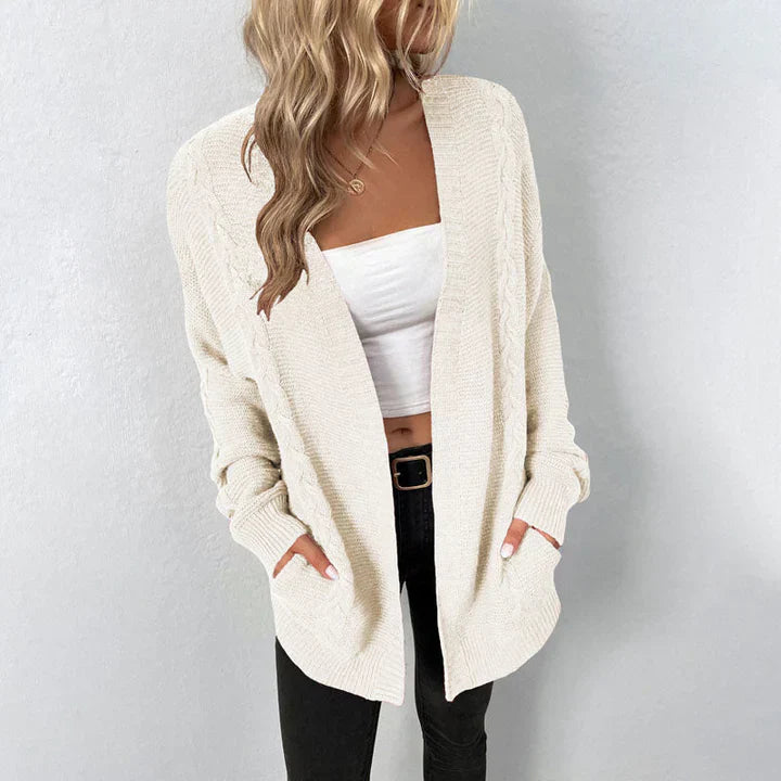 Levoire | Manteau En Tricot Long Et Doux Avec Poches Pour Femmes