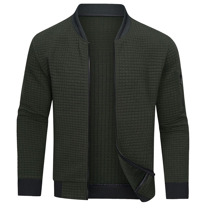 Levoire | Confortable Et Chaud Pull Pour Homme Avec Fermeture Éclair Vert