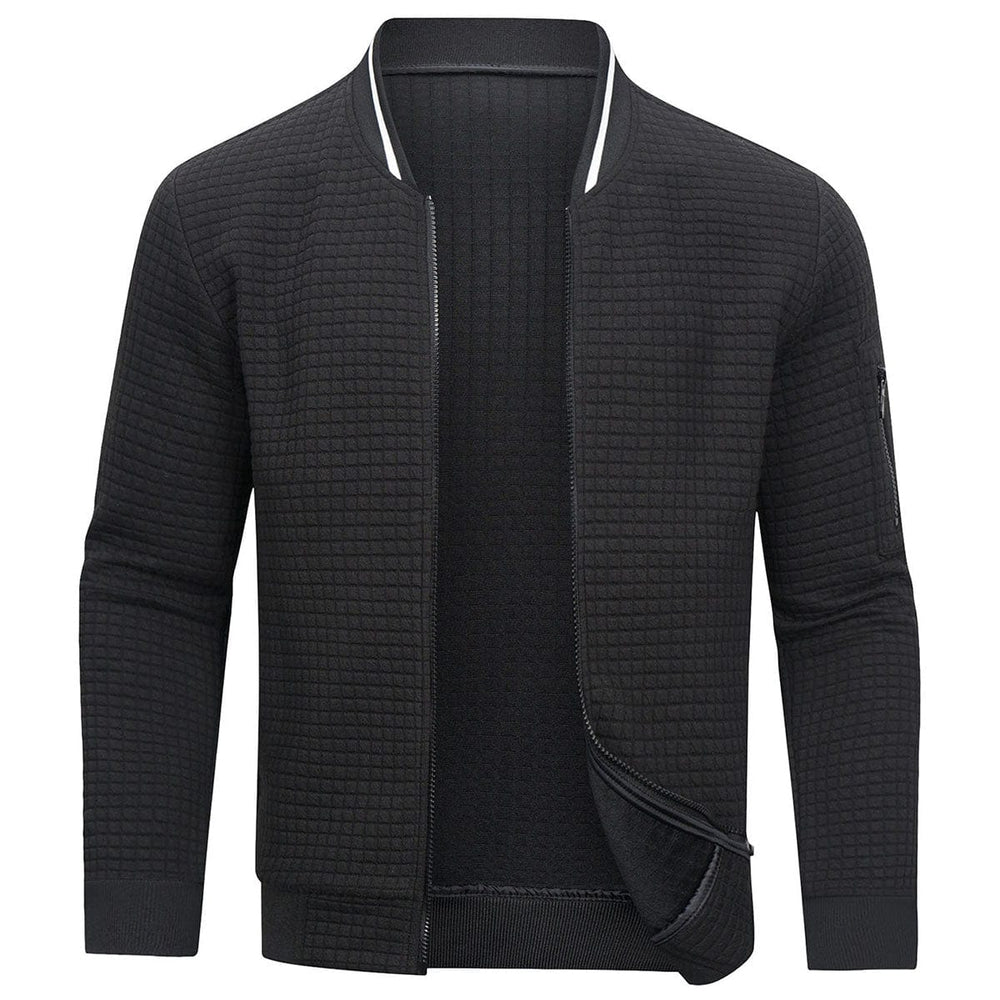 Levoire | Confortable Et Chaud Pull Pour Homme Avec Fermeture Éclair Noir