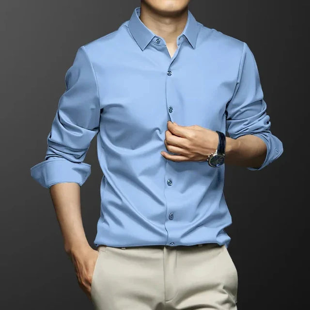 Levoire | Chemise Confortable Pour Homme Céleste Bleue