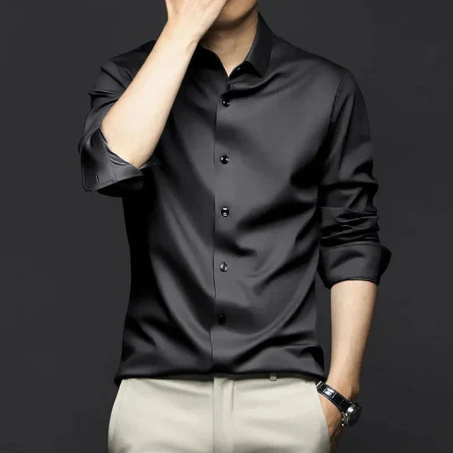 Levoire | Chemise Confortable Pour Homme Noir