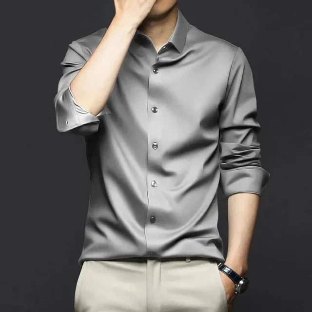 Levoire | Chemise Confortable Pour Homme Gris