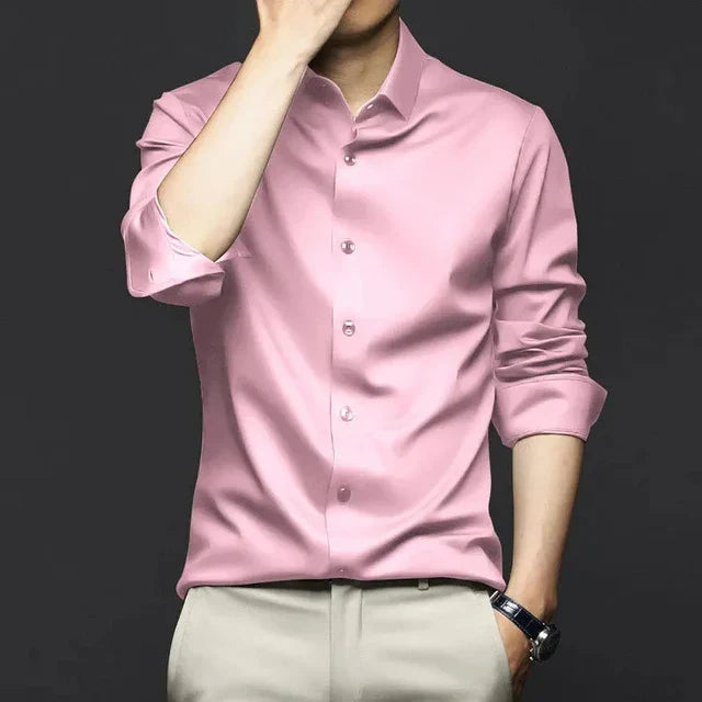Levoire | Chemise Confortable Pour Homme Rosa