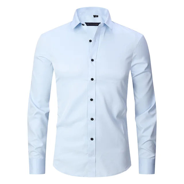Levoire | T-Shirt Slim Fit Élastique Mark Bleu clair