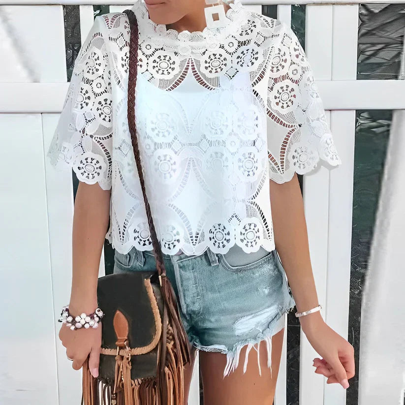 Levoire | Top D'Été Pour Femmes Pour Une Élégance Décontractée Blanc