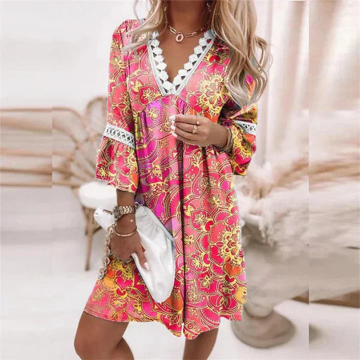 Levoire | Robes D'Été Fleuries Légères Rosa