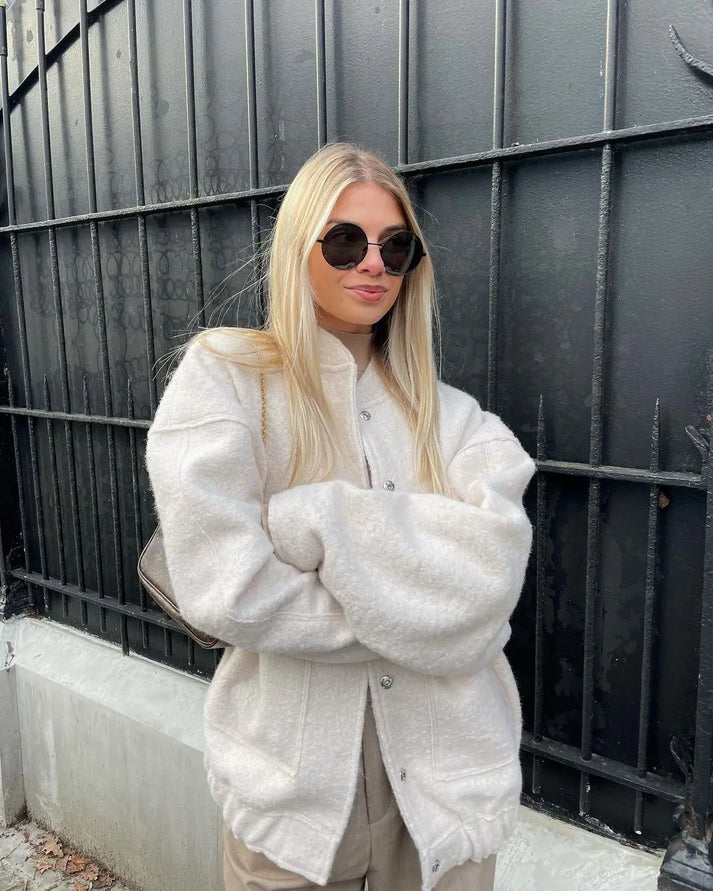 Levoire | Veste Femme À La Mode En Grandes Tailles Blanc