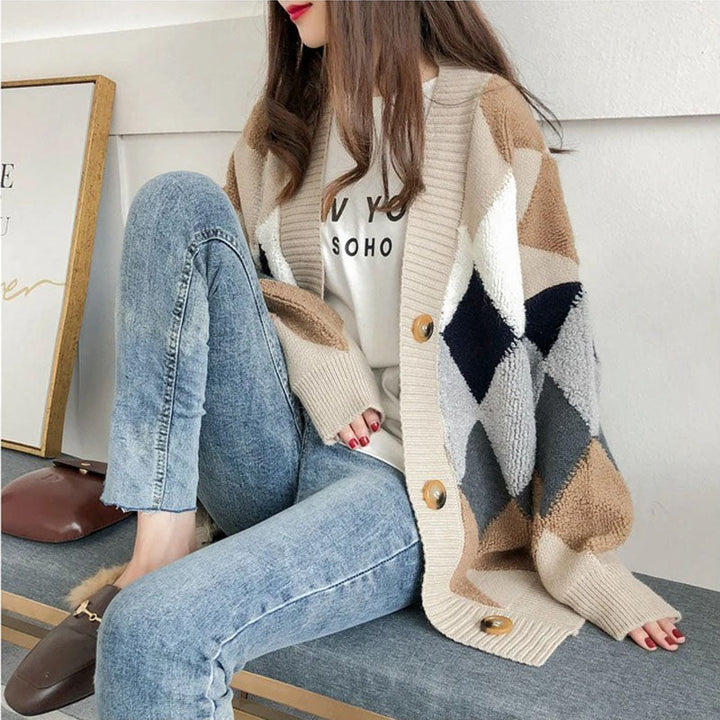 Levoire | Veste En Tricot Stylée Et Confortable Pour Le Quotidien Kaki Une taille