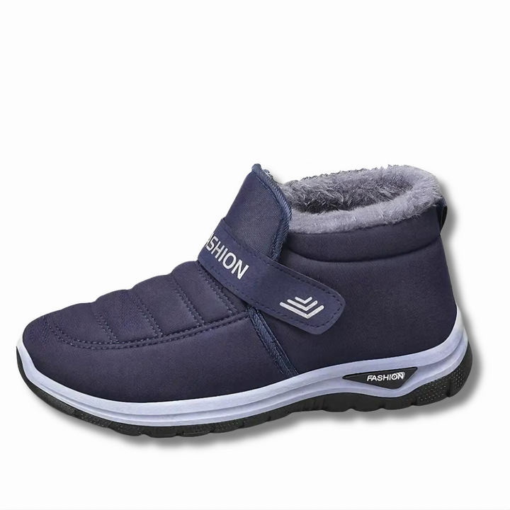 Levoire | Chaussure Orthopédique Antidérapante en Fourrure Chaude Bleu