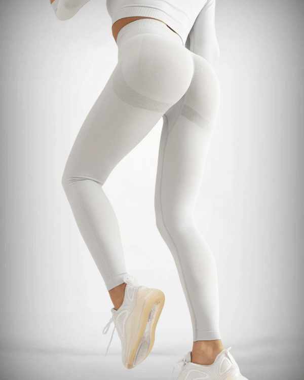 Levoire | Leggings De Pilates Pour Femme Avec Taille Haute Pour Un Confort Ultime Blanc