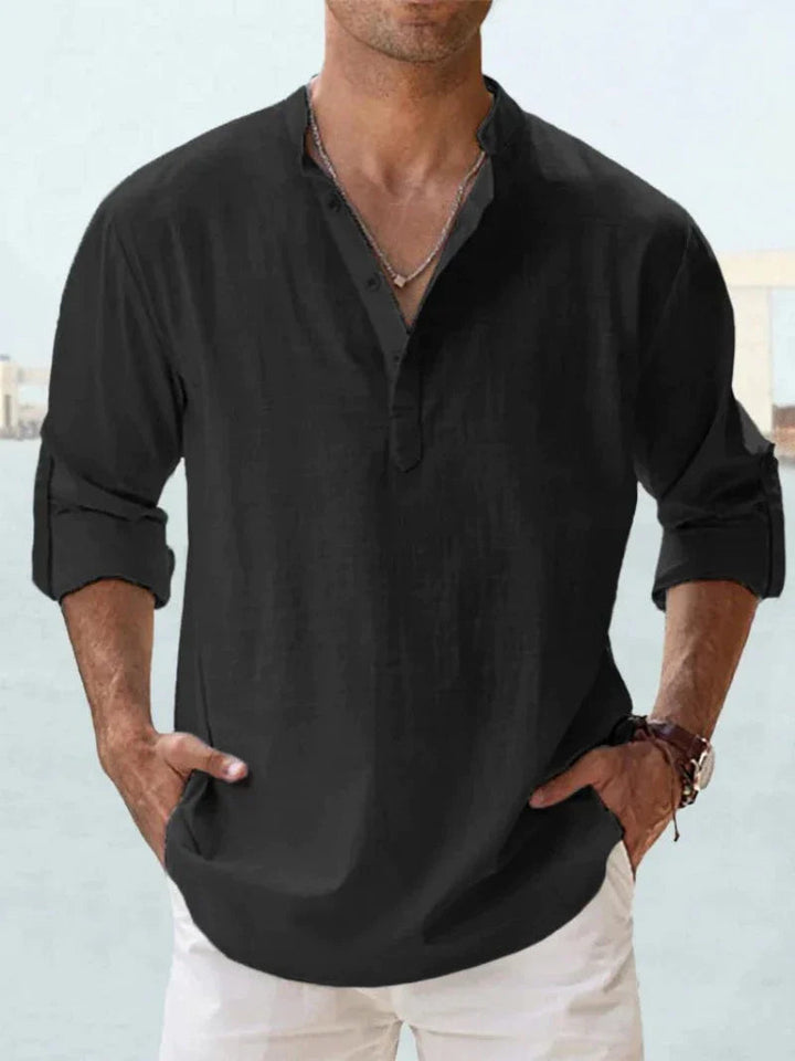 Levoire | Chemise À Manches Longues Confortable Noir