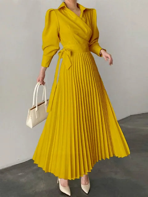 Levoire | Robe Maxi D'Été En A Jaune