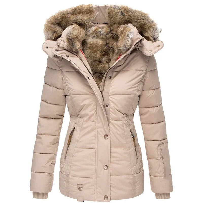 Veste d'hiver chic et polyvalente Beige