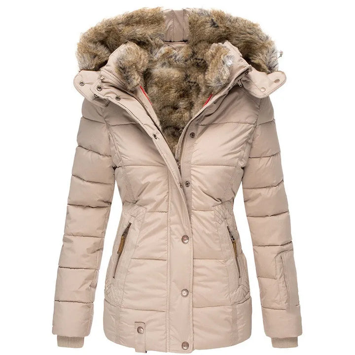 Veste d'hiver chic et polyvalente Beige