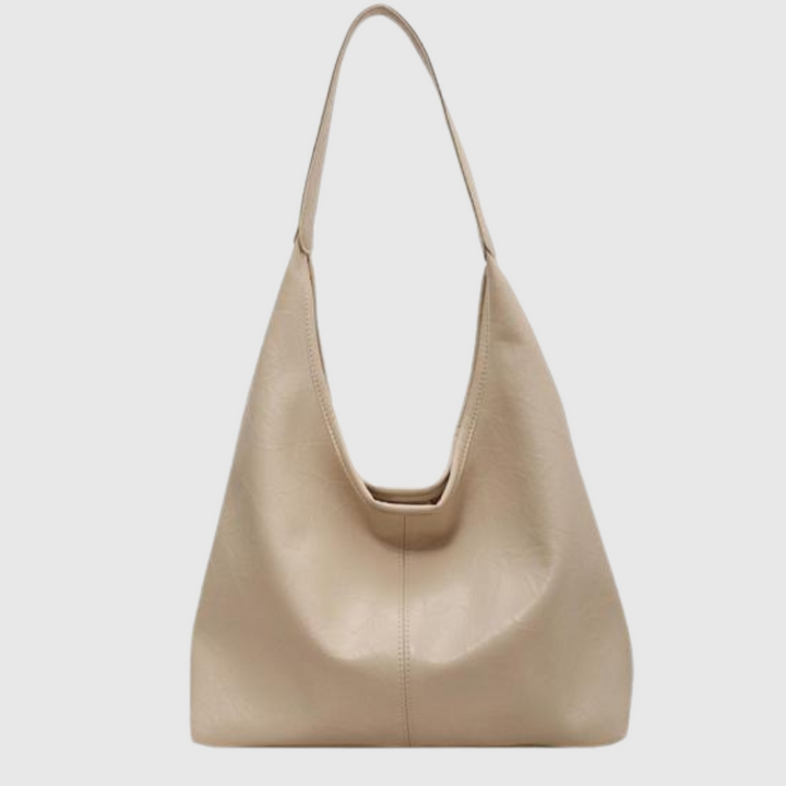 Levoire | Grand Sac À Bandoulière En Simili Cuir Sac Pour Femmes Crème