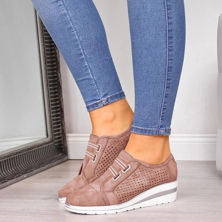Levoire | Chaussures Pour Femmes Avec Motif À Rayures Creuses Rose clair