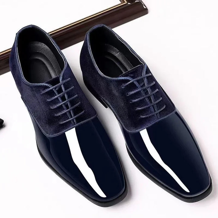 Levoire | Chaussures Oxford En Cuir Formelles Pour Hommes Bleu foncé