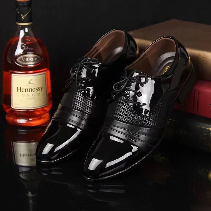 Levoire | Chaussures Oxford En Cuir Formelles Pour Hommes Noir-3