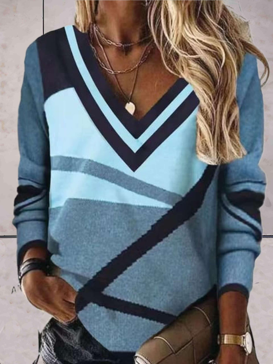 Levoire | Pull Hiver Élégant Et Moelleux Bleu clair