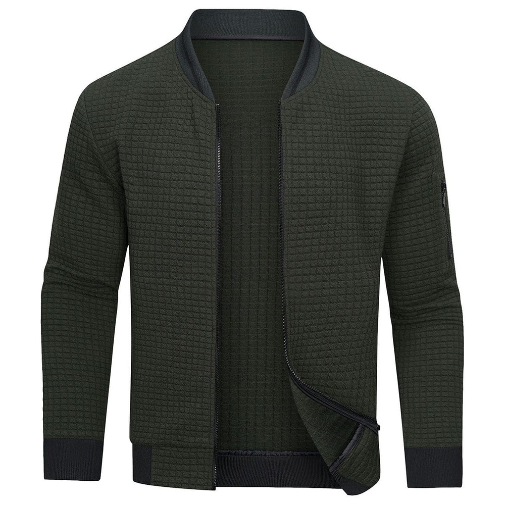 Levoire | Veste Bomber Avec Fermeture Éclair Pour Hommes Vert