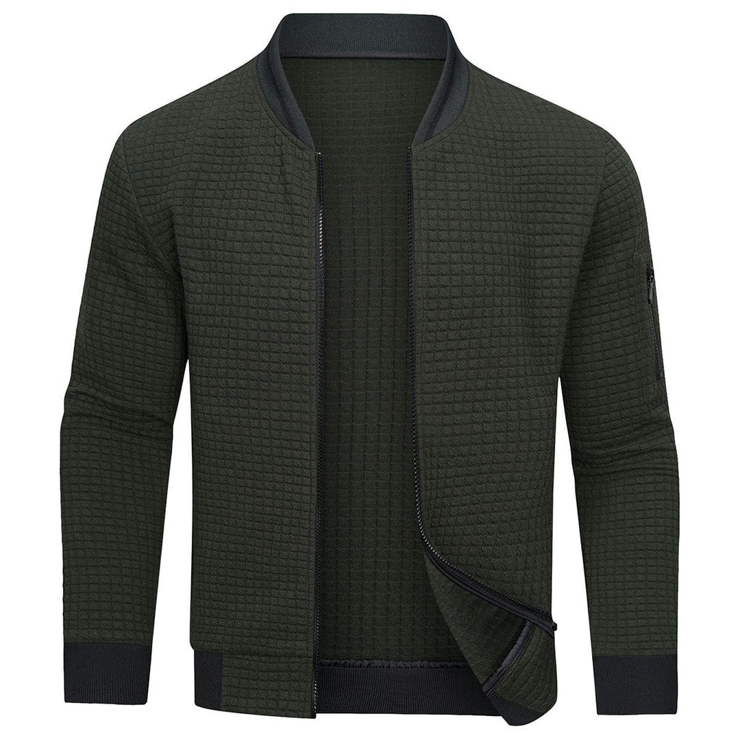 Levoire | Veste Bomber Avec Fermeture Éclair Pour Hommes Vert