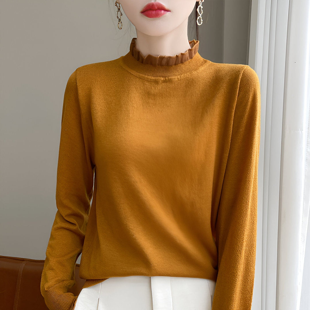 Levoire | Pull Pour Femmes Avec Une Sensation De Port Similaire Au Cachemire Gingembre