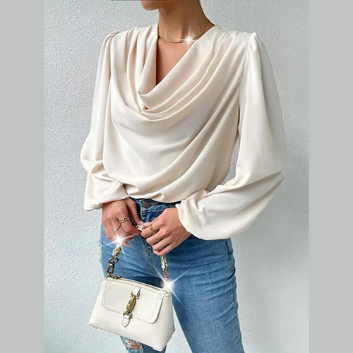 Levoire | Chemise À Manches Longues Confortable À Col En V