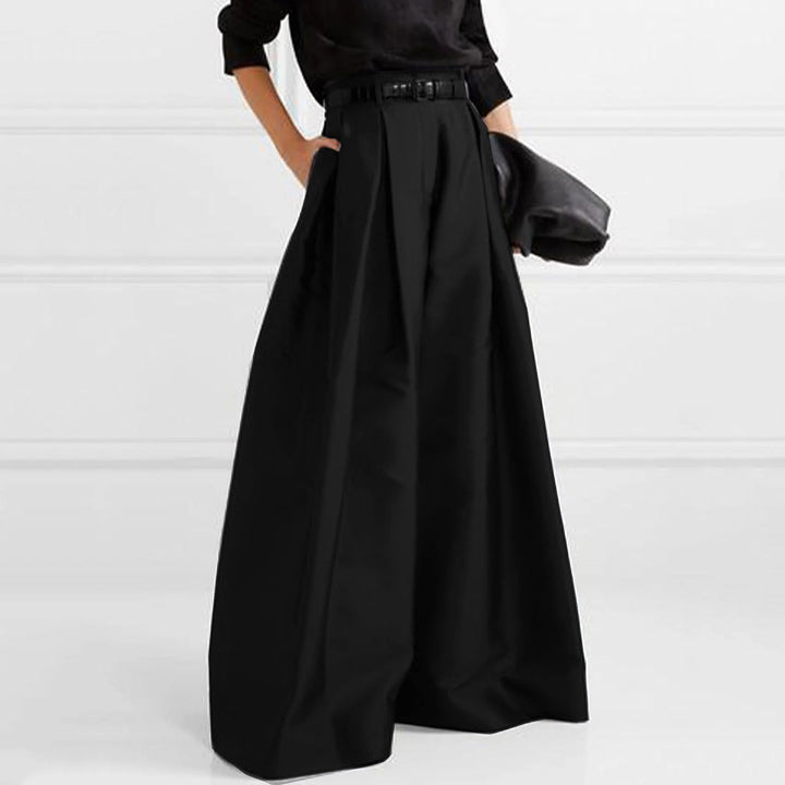 Levoire | Jupe Maxi Taille Haute Élégante Noir