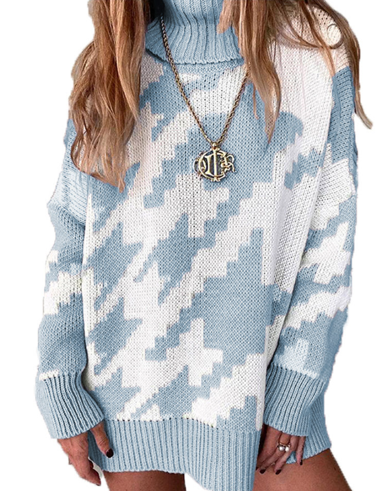 Levoire | Robe Surdimensionnée Le Vêtement Idéal Pour L'Automne Bleu clair