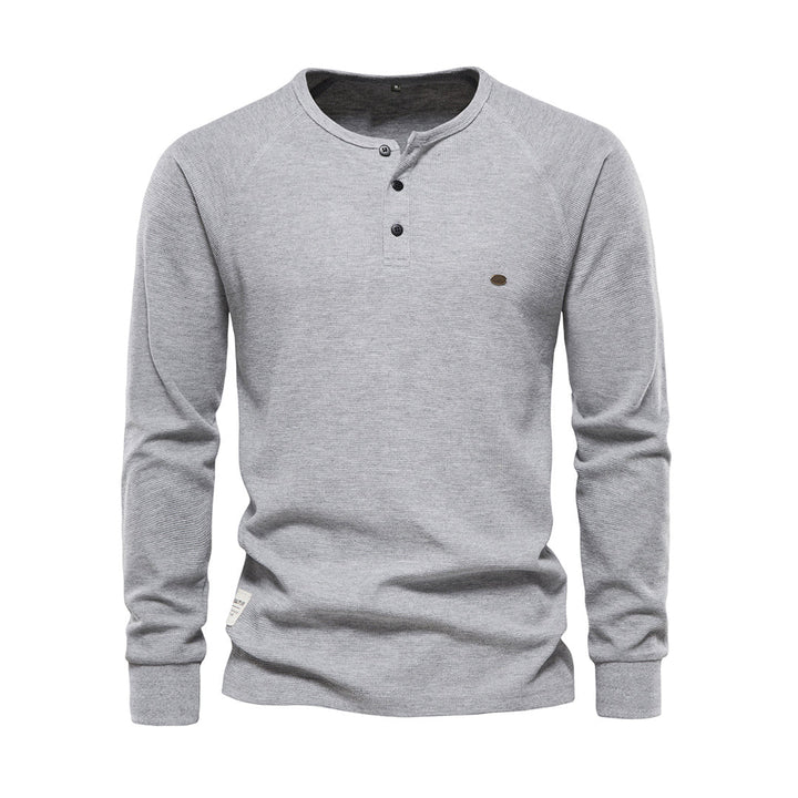 Levoire | Chemise Élégante À Manches Longues Pour Hommes Gris